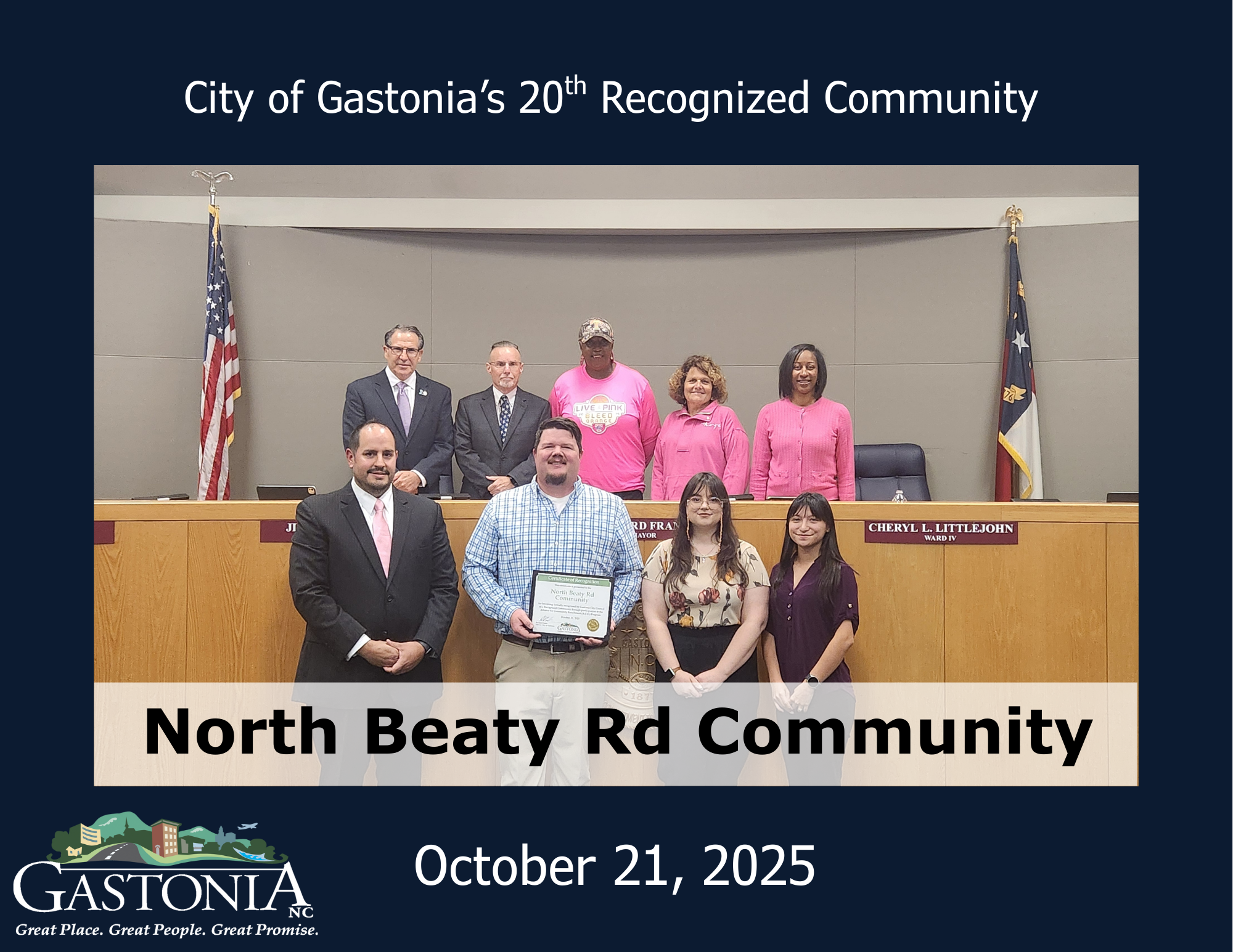 Picture of North Beaty Rd Community Recognition
