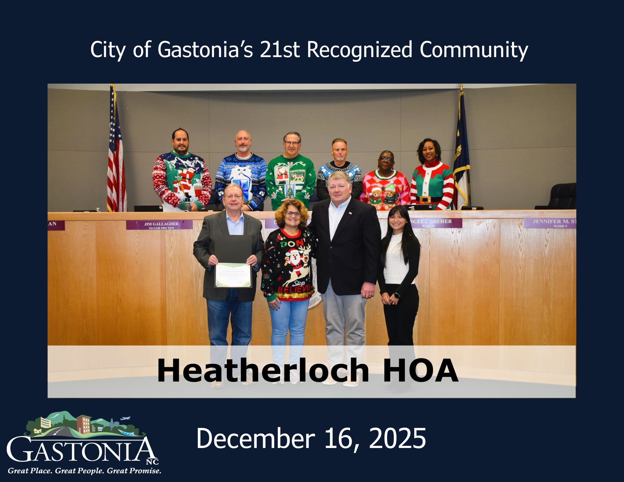 City of Gastonias 21st Recognized Community 2