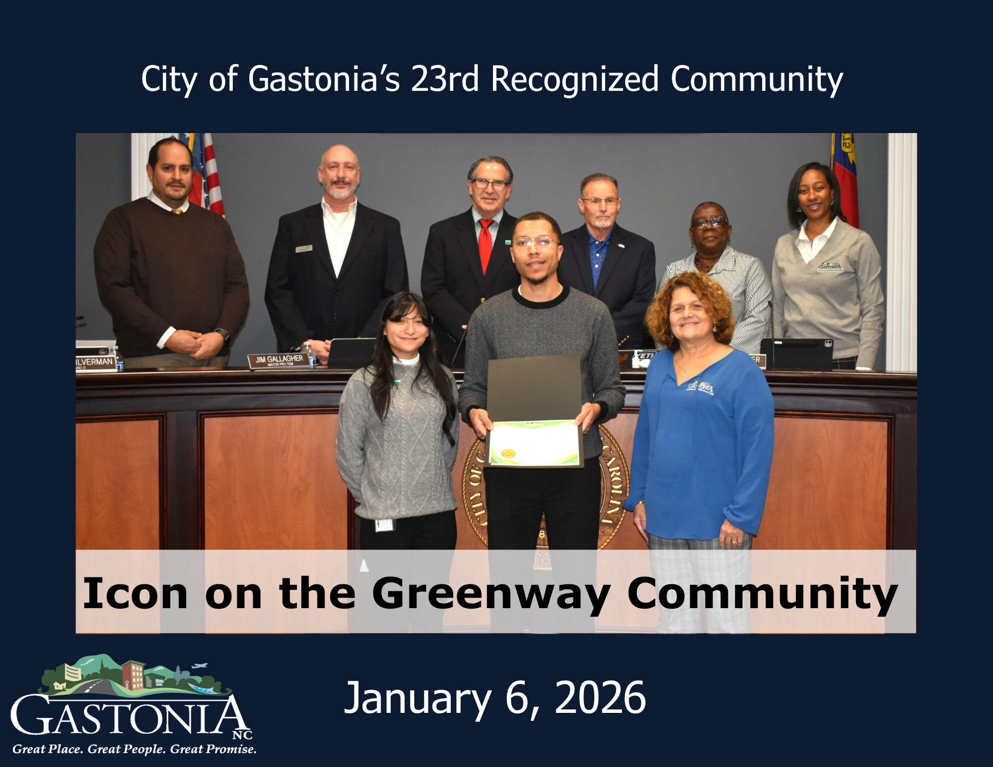 City of Gastonias 23rd Recognized Community 1
