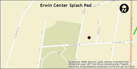 Erwin Center Splash Pad Map 2