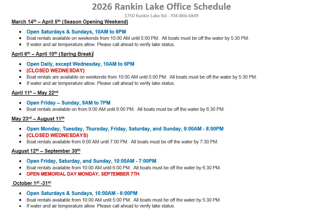 RankinLakeHours