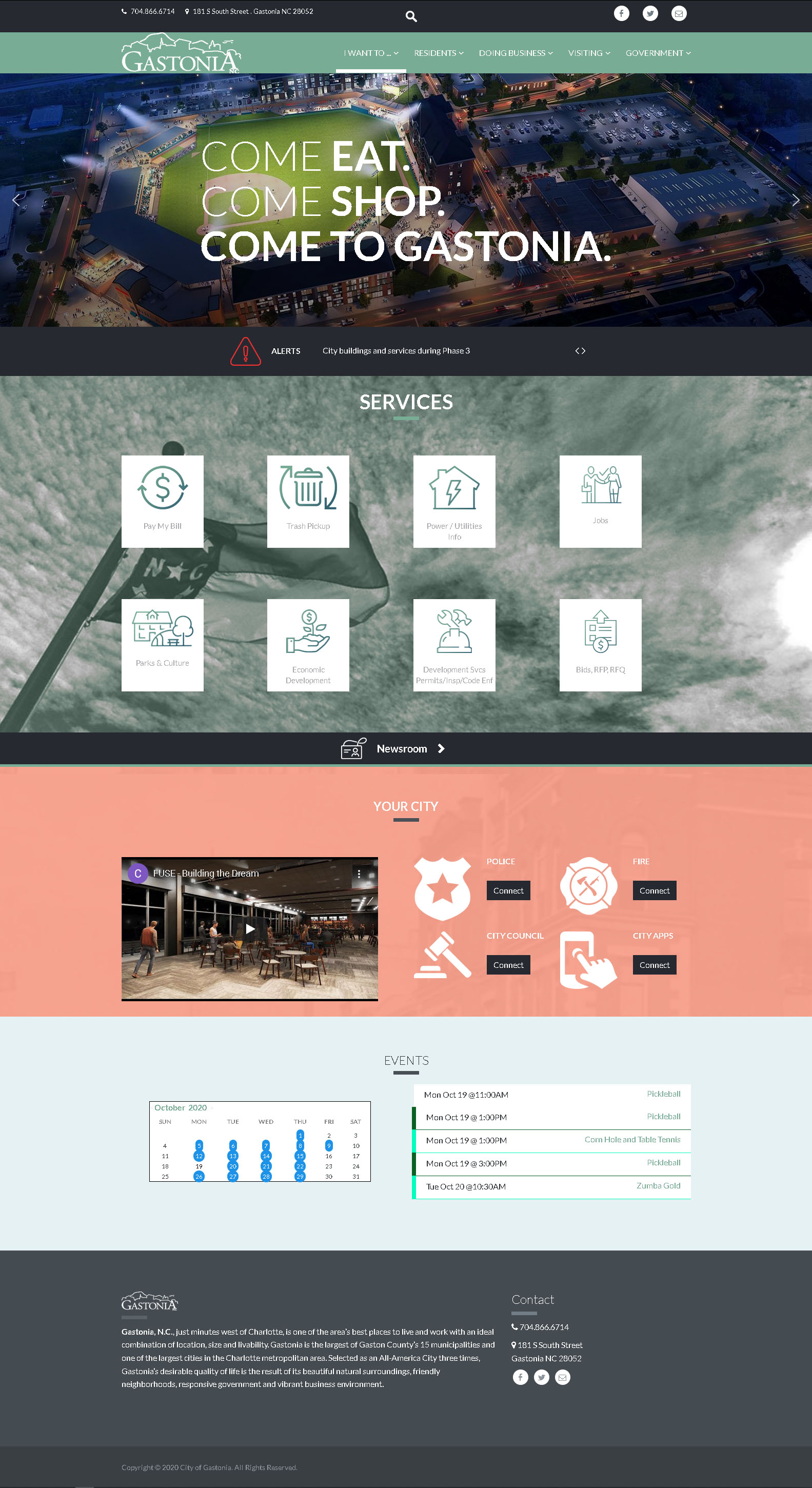 2020CityWebsite HomePage