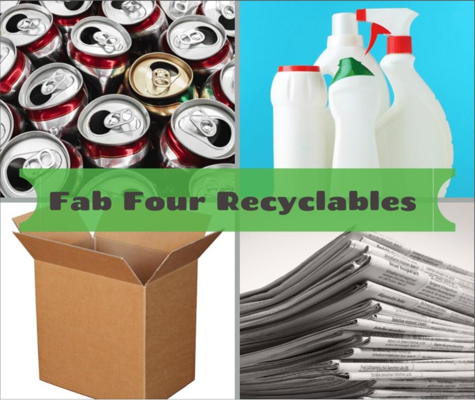 Fab Four recyclables