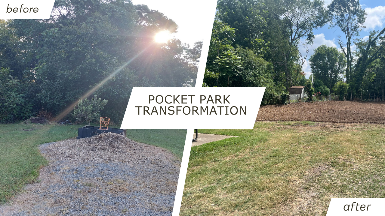 Before and After of Pocket park