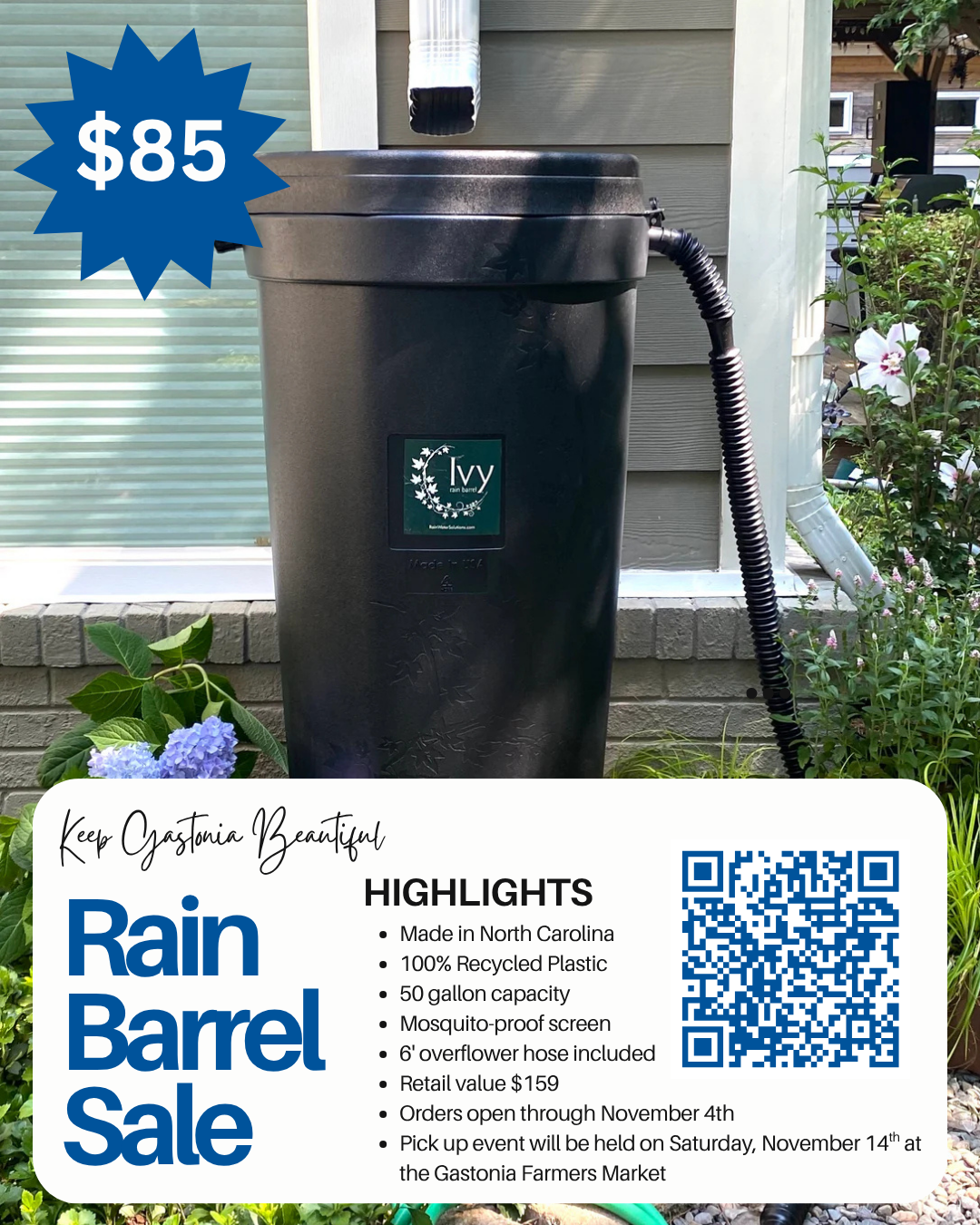 rain barrel flyer