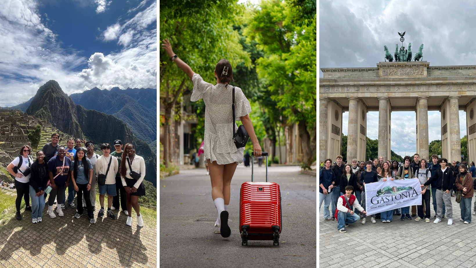 # frames of picture showing students traveling